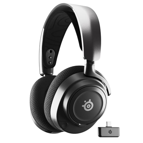 SteelSeries Arctis Nova 7 Wireless Multi-Platform Gaming Headset — Neodymium Magnetic Drivers — 2.4GHz + Mixable Bluetooth — 38Hr USB-C Battery — ClearCast Gen2 AI Mic — PC, PS5, Switch, VR, Mobile