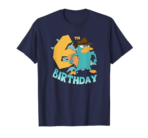 Disney Phineas and Ferb Perry Sixth Birthday T-Shirt