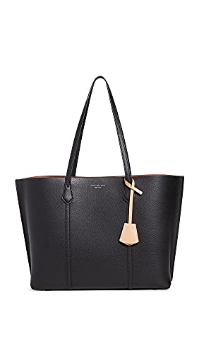 Tory Burch Women's Perry Triple Compartment Tote, Black, One Size