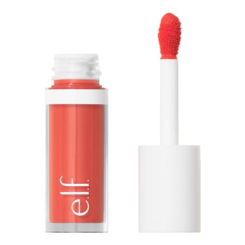 e.l.f. Camo Liquid Blush, Long-lasting Liquid Blush For High-pigment Color, Creates A Soft, Dewy Finish, Vegan & Cruelty-free, Coral Crush