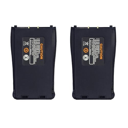 Baofeng Walkie Talkie Battery Replacement 1500mAh Rechagable Li-on Battery for BF-888S Two Way Radios (2 PCS)