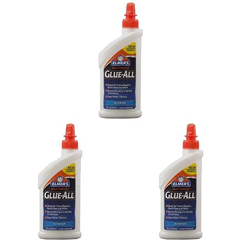 Elmer's Products E3820 Multi-Purpose Glue, 8 oz, White, 8 Fl Oz (Pack of 3)