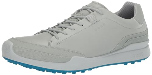 ECCO Men's Biom Hybrid Hydromax Water Resistant Golf Shoe, Concrete/Concrete, 10-10.5