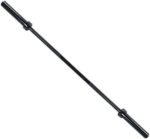 Signature Fitness Olympic Barbell Standard Weightlifting Barbell, NEW-2IN6FT-BLK