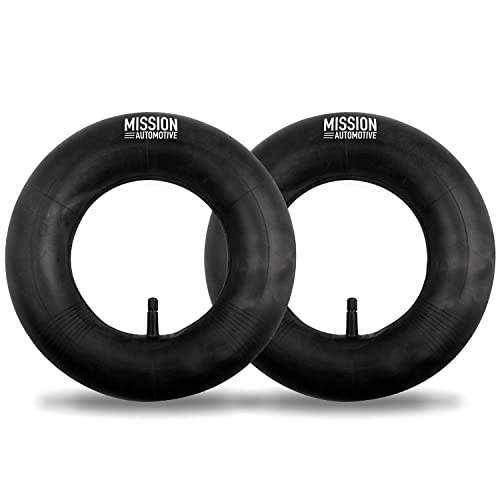 Mission Automotive 2-Pack of 4.80/4.00-8' Premium Replacement Tire Inner Tubes - For Wheelbarrows, Lawn Mowers, Hand Trucks, Carts, Trailers and More - Tube for 4.80 4.00-8/480/400-8 Wheel