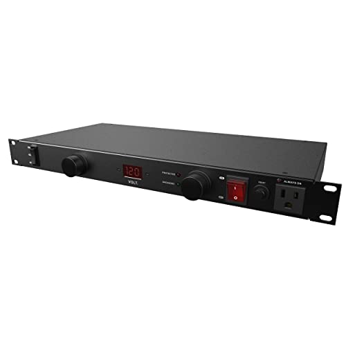 Clear Power 11-Outlet 2160J Rackmount Surge Protector PDU w/LED Lights & 10ft Cord, CPPDU511