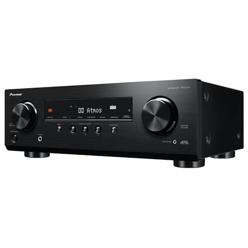Pioneer VSX-534 Home Audio Smart AV Receiver 5.2-Ch HDR10, Dolby Vision, Atmos and Virtual Enabled with 4K and Bluetooth (Renewed)