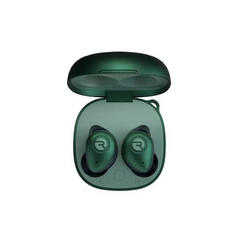 Raycon Fitness Bluetooth True Wireless Earbuds with Built in Mic 56 Hours of Battery, IPX7 Waterproof, Active Noise Cancellation, Awareness Mode, and Bluetooth 5.3 (Green)
