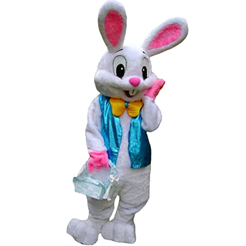 UBCM Deluxe Plush Bunny Mascot Costume Bunny Costume Adult Easter Costume