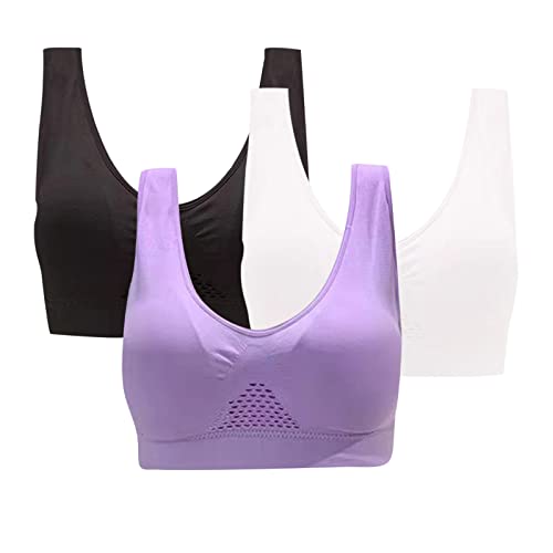 High Impact Sports Bras for Women,Racerback Bra Workout Crop Tops Longline Yoga Bra Push up Plus Size Womens Y Back Longline Sports Bras - Spaghetti Straps Racerback Padded Yoga Bra Workout Tank