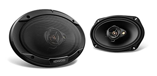 Kenwood KFC-6966R Road Series Car Speakers (Pair) - 6'x9' 3-Way Car Coaxial Speakers, 400W, 4-Ohm Impedance, Polypropylene Woofer & Electro-Dynamic Tweeter, Heavy Duty Magnet Design