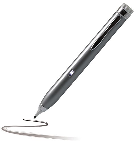 Navitech Grey Fine Point Digital Active Stylus Pen Compatible with Google Pixel C/Vaio Z Canvas