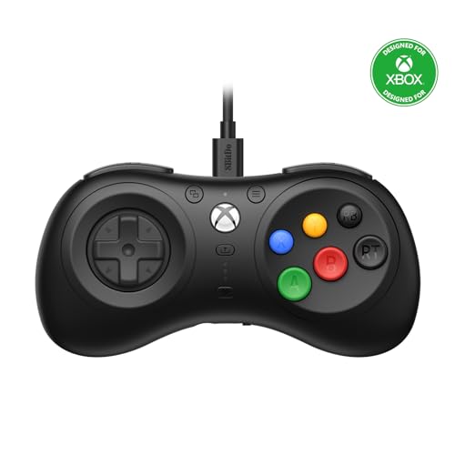 8Bitdo M30 Wired Controller for Xbox Series X|S, Xbox One, and Windows with 6-Button Layout - Officially Licensed