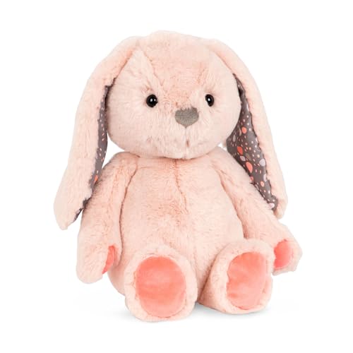 B. toys- B. softies- 12' Pink Plush Bunny - Huggable Stuffed Animal Bunny Toy- Soft & Cuddly- Washable- Newborns, Toddlers, Kids-0 Months +