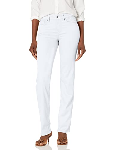 NYDJ Women's Misses Marilyn Straight Denim Jeans, Optic White, 6