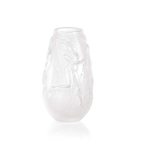 Lalique Crystal Nymphes Bud Vase Clear