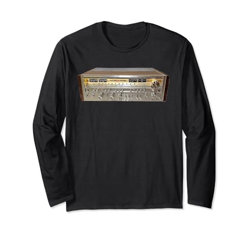 Vintage Stereo Receiver, Audiophile, Hi Fidelity Long Sleeve T-Shirt