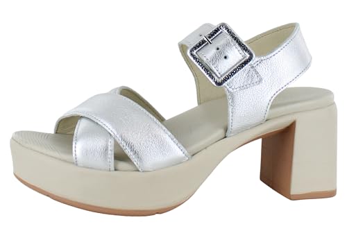 NAOT Footwear Women's Elite Sandal Soft Silver Leather - 8 M US