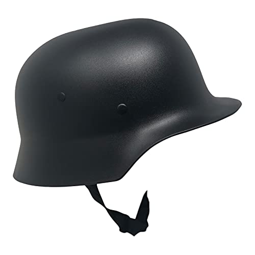 CHAPEAU TRIBE Adult WW2 M35 Plastic German Army Helmet Costume, Elastic Foam, One Size Fits All Black
