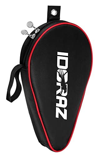 Idoraz Double Ping Pong Paddle Case - Best Table Tennis Paddle Cover for Your Rackets - Waterproof Material Bag