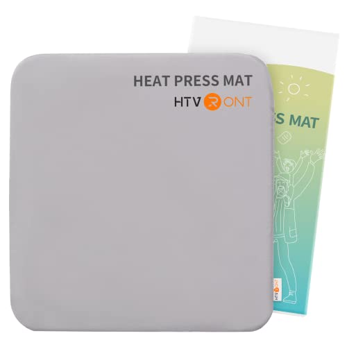 HTVRONT Heat Press Mat for Cricut: Heat Press Pad 15'x15' for Craft Vinyl Ironing Insulation Transfer, Double Sides Applicable Heat Mat for Heat Press Machines
