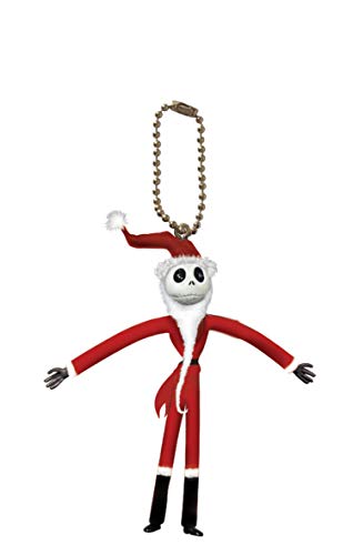 Nightmare Before Christmas Santa Jack Bendable Key Ring Toy, Multicolor, 3'