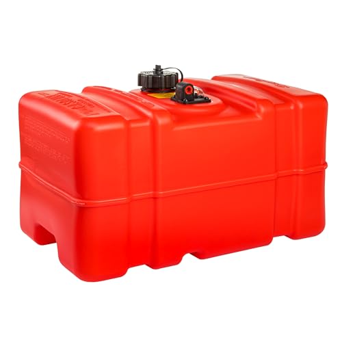 Scepter 08668 Rectangular 12 Gallon Marine Fuel Tank For Outboard Engine Boats, 23' x 14' x 14', Red