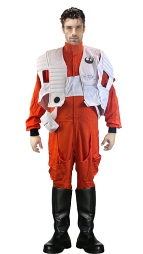 costumebase X-WING RESISTANCE PILOT TFA COSTUME Flight Suit Jumpsuit and Vest Only (XL)