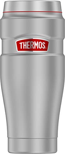 THERMOS Stainless King SK1005 Vacuum-Insulated Travel Tumbler, 16 Ounce, Stainless Steel