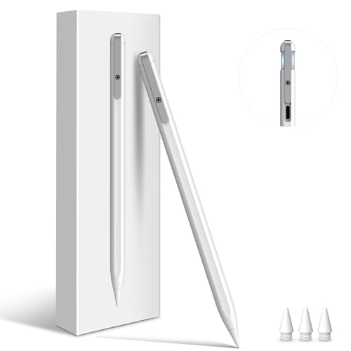 Stylus Pen for iPad, Alternative to Apple Pencil USB-C, 13 mins Fast Charging Apple iPad 10th Generation Pencil, Compatible with iPad Air 3/4/5, iPad Mini 5/6, iPad 6/7/8/9/10, iPad Pro12.9&11'