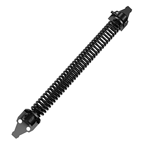 skysen 14' Fence gate Spring self Closing and Adjustable for Wooden or Vinyl Fence,Carbon Steel,Black(gate spring-14')