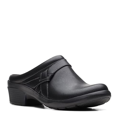 Clarks Women's Angie Mist Mule, Black, 7