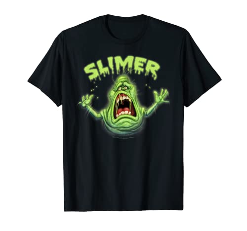 Ghostbusters Slimer Neon Portrait T-Shirt