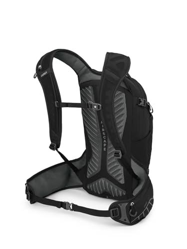 Osprey Raptor 14L Men's Biking Backpack with Hydraulics Reservoir, Black/Tungsten, Extended Fit