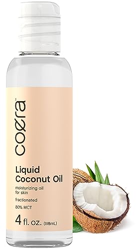 Fractionated Coconut Oil | 4 fl oz | Liquid Moisturizing Oil for Skin | Free of Parabens, SLS, & Fragrances | Coera By Horbaach