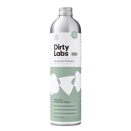 Dirty Labs | Signature Scent Bio-Liquid Laundry Detergent 80 Loads (21.6 fl oz) Hyper-Concentrated High Efficiency & Standard Machine Washing Nontoxic, Biodegradable Stain Odor Removal