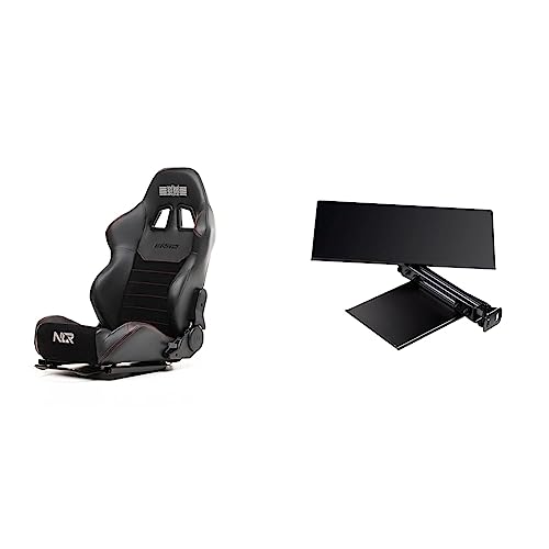 Next Level Racing ERS2 Elite Reclining Seat (NLR-E045) and F-GT Elite Keyboard and Mouse Tray Carbon Grey (NLR-E010) Bundle