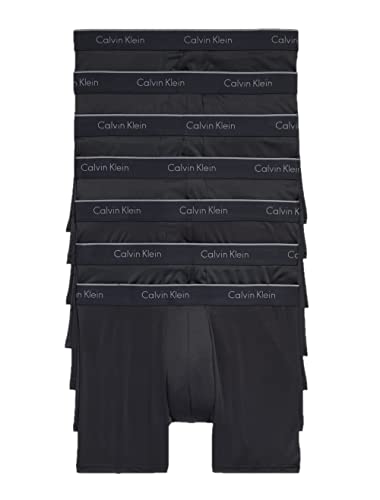 Calvin Klein Men's Micro Stretch 7-Pack Boxer Brief, 7 Black, L