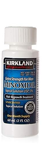 Kirkland Signature Minoxidil for Men 5% Extra Strength Hair Regrowth for Men vqzjBI, 1 Month Supply