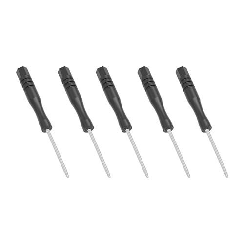 FOCMKEAS 5PCS Games Switch Triwing Screwdriver, 1.5mm Y00 Tri-point Tri wing Screwdriver for PSP Switch Joy-Con Controller Repair, Non-magnetic(Y Tip）