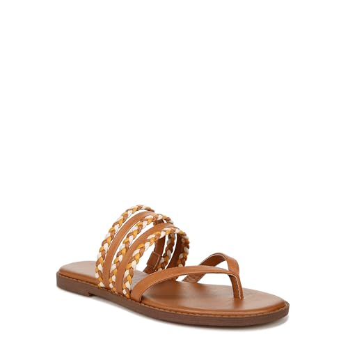 ZODIAC Womens Cary-Woven Casual Thong Sandal Turmeric Tan Multi 8 M