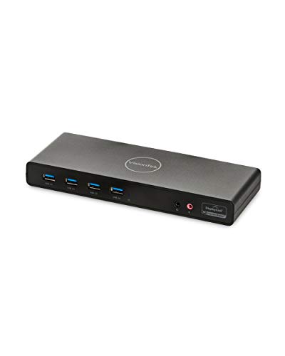 VisionTek VT4000 Universal USB Dual Monitor Docking Station - 2x HDMI, 2x DP, 6x USB-A, Audio and Ethernet for Windows / MacOS / ChromeOS