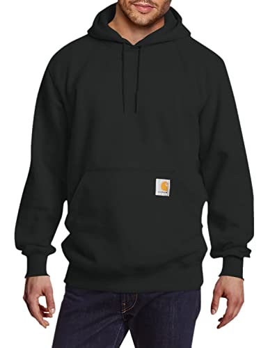 Carhartt Men's Rain Defender Loose Fit Heavyweight Sweatshirt, Black, Medium