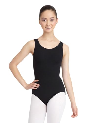 Capezio Women's Classic V-Neck Camisole Leotard, Black, Large