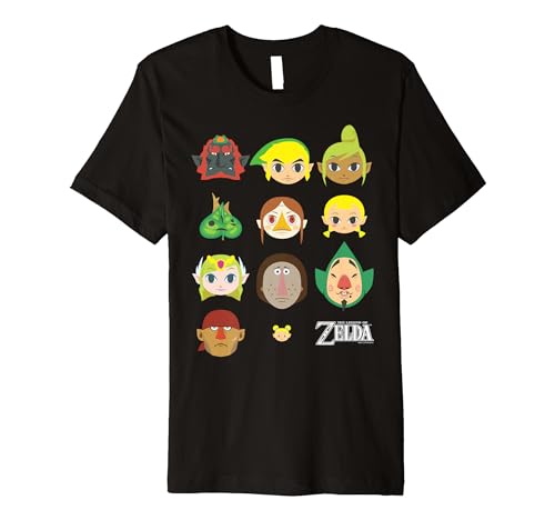 Nintendo Zelda Simple Character Faces Premium T-Shirt Premium T-Shirt