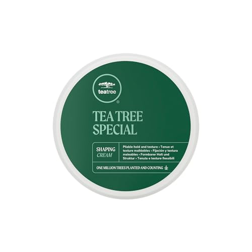 Tea Tree Shaping Cream, Hair Styling Cream, Long-Lasting Hold, Matte Finish, For All Hair Types, 3 oz.