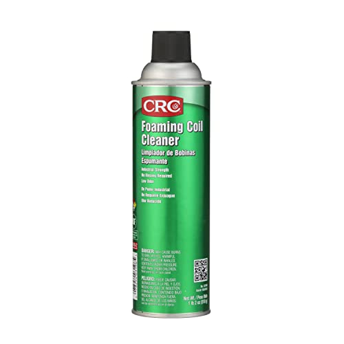 CRC Foaming Coil Cleaner, 18 Wt Oz, Water-Based, Heavy-Duty Cleaner For Air Conditioning And Refrigeration Condensers, Aerosol Spray
