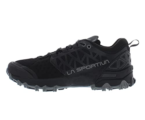 La Sportiva Womens Bushido II Trail Running Shoes, Black/Carbon, 8.5