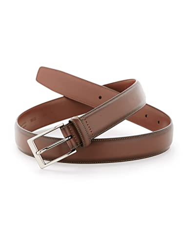 Perry Ellis Portfolio Men's Amigo Dress Belt, Brown, 40