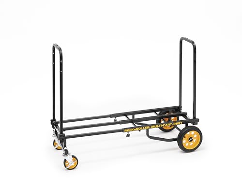 Rock-N-Roller R6RT (Mini) 8-in-1 Folding Multi-Cart/Hand Truck/Dolly/Platform Cart/29' to 42.5' Telescoping Frame/500 lbs. Load Capacity, Black